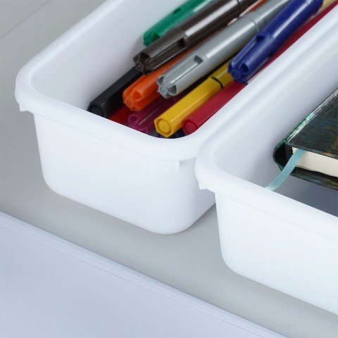 Organizer do szuflady szuflad biały modułowy 8 sztuk VILDE 568011