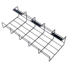 Organizer na kable pod blat biurka metalowy czarny VILDE 568037