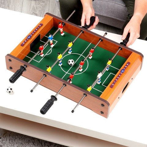 Piłkarzyki stołowe drewniane 50x31x9.5cm FREE & EASY 489324