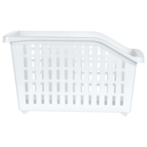 Pojemnik do przechowywania na kółkach biały wąski 13L VILDE 568039