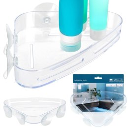 Półka pod prysznic do łazienki łazienkowa na przyssawki narożna 23x15cm BATHROOM SOLUTIONS 567001