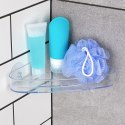 Półka pod prysznic do łazienki łazienkowa na przyssawki narożna 23x15cm BATHROOM SOLUTIONS 567001