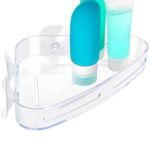 Półka pod prysznic do łazienki łazienkowa na przyssawki narożna 23x15cm BATHROOM SOLUTIONS 567001