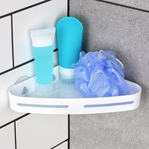 Półka pod prysznic do łazienki łazienkowa na przyssawki narożna 23x15cm BATHROOM SOLUTIONS 567004