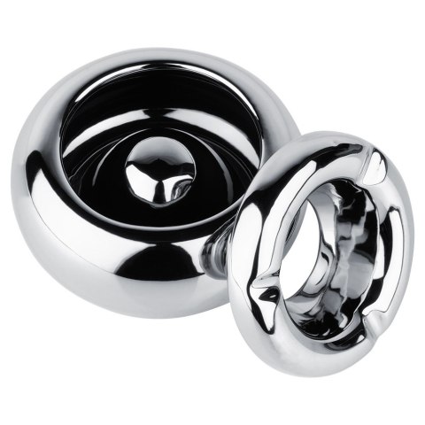 Popielniczka dolomit srebrna okrągła popielnica 11cm VILDE 489318-S