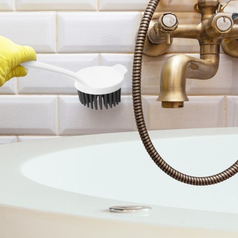 Szczotka do mycia naczyń silikonowa 22.5cm biała ORION 710495