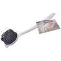 Szczotka do mycia naczyń silikonowa 22.5cm biała ORION 710495
