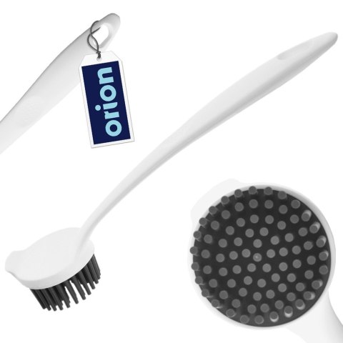 Szczotka do mycia naczyń silikonowa 22.5cm biała ORION 710495