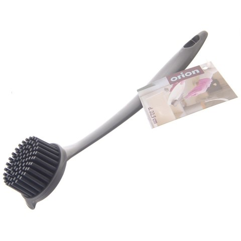 Szczotka do mycia naczyń silikonowa 22.5cm szara ORION 710496