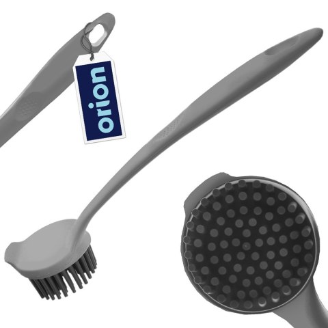 Szczotka do mycia naczyń silikonowa 22.5cm szara ORION 710496