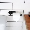 Uchwyt wieszak na papier toaletowy stalowy czarny VILDE 568070