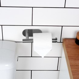 Uchwyt wieszak na papier toaletowy stalowy srebrny VILDE 568072