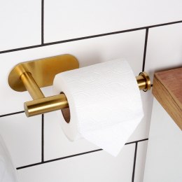 Uchwyt wieszak na papier toaletowy stalowy złoty VILDE 568071
