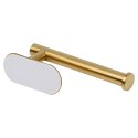 Uchwyt wieszak na papier toaletowy stalowy złoty VILDE 568071