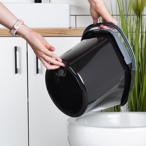 Wiadro do mopa z wyciskaczem plastikowe czarne 10L VILDE 779081