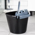 Wiadro do mopa z wyciskaczem plastikowe czarne 10L VILDE 779081