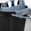 Wiadro do mopa z wyciskaczem plastikowe czarne 14L VILDE 779082