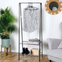 Wieszak stojący na ubrania metalowy czarny 153cm VILDE 568004