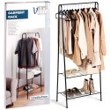 Wieszak stojący na ubrania metalowy czarny 153cm VILDE 568004