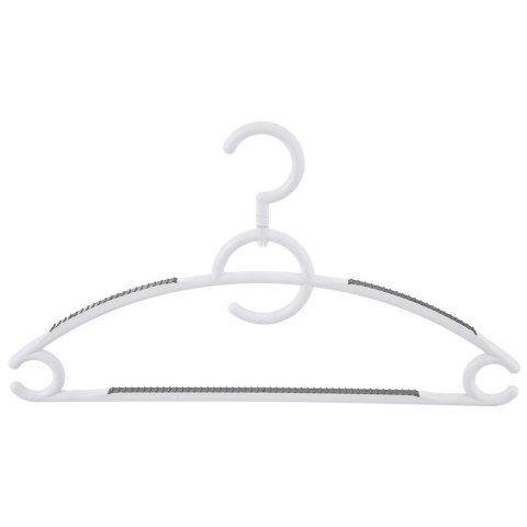 Wieszaki na ubrania białe obrotowe antypoślizgowe 4 sztuki ORION 830746