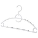 Wieszaki na ubrania białe obrotowe antypoślizgowe 4 sztuki ORION 830746