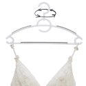 Wieszaki na ubrania białe obrotowe antypoślizgowe 4 sztuki ORION 830746