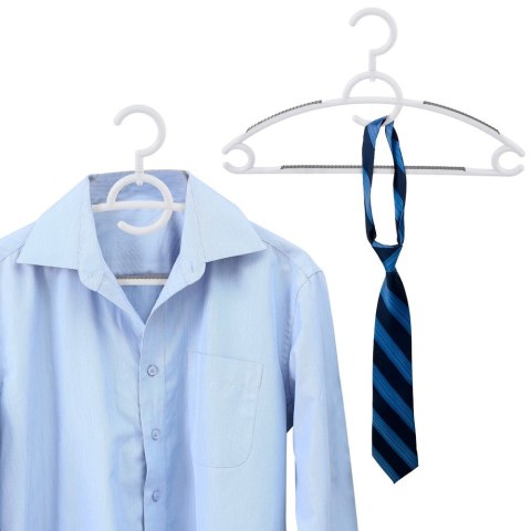 Wieszaki na ubrania białe obrotowe antypoślizgowe 4 sztuki ORION 830746