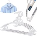 Wieszaki na ubrania białe obrotowe antypoślizgowe 4 sztuki ORION 830746