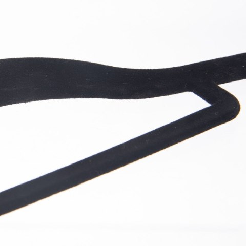 Wieszaki na ubrania welurowe czarne obrotowe 45x23.5cm 5 sztuk ORION 830747