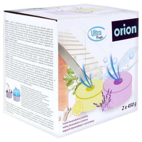 Wkład do pochłaniacza wilgoci lawendowy i cytrynowy tabletki ULTRA FRESH 2x450 g 2 sztuki ORION 832387