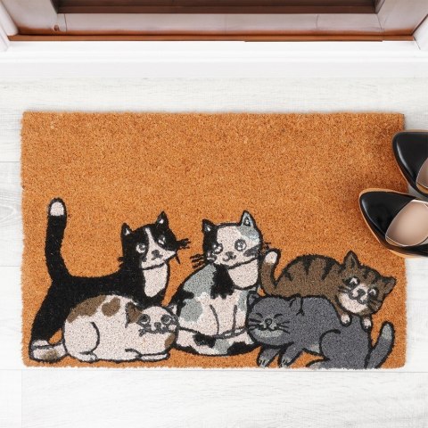 Wycieraczka do butów z włókna kokosowego podgumowana 60x40cm HOME STYLING COLLECTION 566002