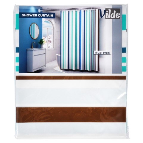 Zasłona prysznicowa pod prysznic na haczyki wodoodporna 180x180cm VILDE 568063