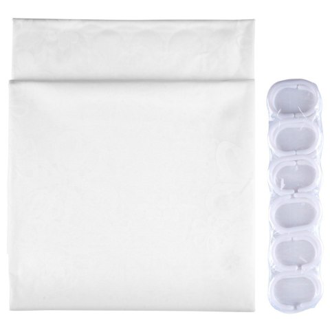 Zasłona prysznicowa pod prysznic na haczyki wodoodporna 180x180cm VILDE 568064