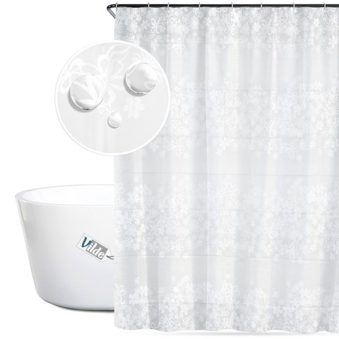 Zasłona prysznicowa pod prysznic na haczyki wodoodporna 180x180cm VILDE 568064