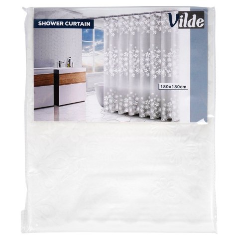 Zasłona prysznicowa pod prysznic na haczyki wodoodporna 180x180cm VILDE 568064