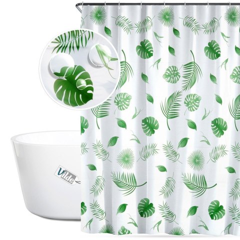 Zasłona prysznicowa pod prysznic na haczyki wodoodporna 180x180cm VILDE 568065