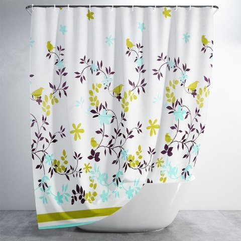 Zasłona prysznicowa pod prysznic na haczyki wodoodporna 180x180cm VILDE 568066