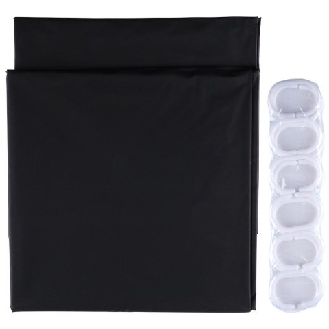 Zasłona prysznicowa pod prysznic na haczyki wodoodporna 180x180cm VILDE 568067