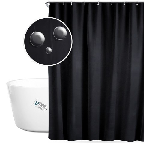 Zasłona prysznicowa pod prysznic na haczyki wodoodporna 180x180cm VILDE 568067