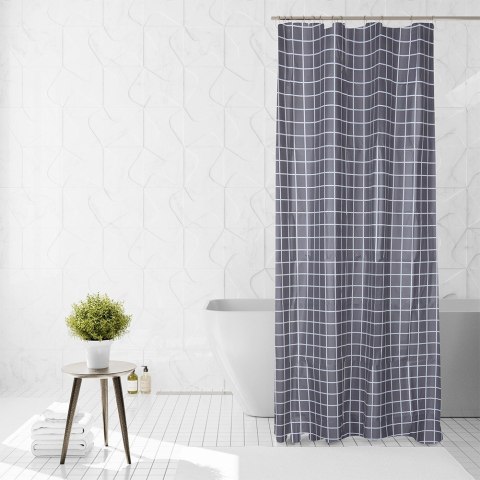Zasłona prysznicowa pod prysznic na haczyki wodoodporna 180x180cm VILDE 568068