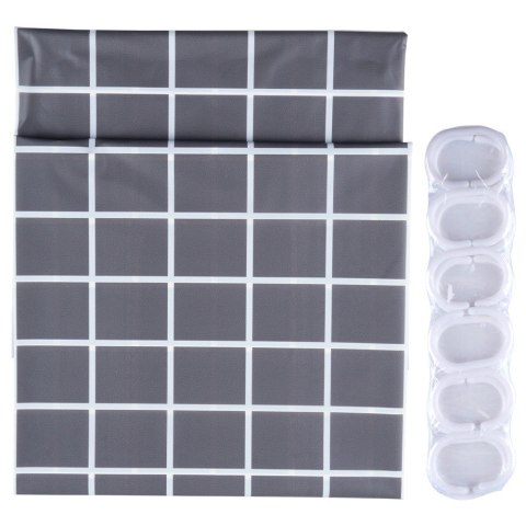 Zasłona prysznicowa pod prysznic na haczyki wodoodporna 180x180cm VILDE 568068