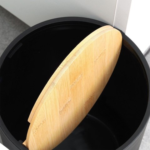 Zestaw łazienkowy do łazienki dozownik kubek czarny 6-ele VILDE 568053