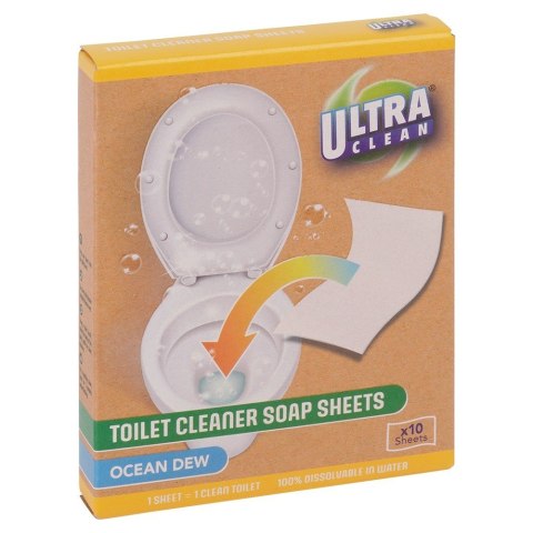 Chusteczki listki do czyszczenia WC rozpuszczalne zapachowe 10 sztuk ULTRA CLEAN 779100