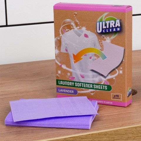Chusteczki listki do prania zmiękczające rozpuszczalne zapachowe 10 sztuk ULTRA CLEAN 779102