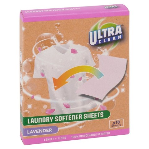 Chusteczki listki do prania zmiękczające rozpuszczalne zapachowe 10 sztuk ULTRA CLEAN 779102