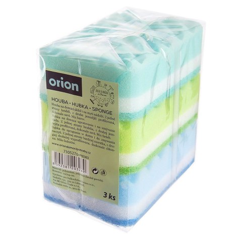 Gąbka kuchenna do zmywania naczyń gąbki zestaw 3 sztuki ORION 710527