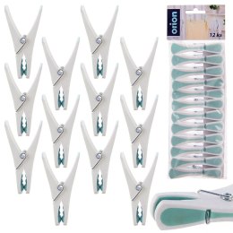 Klamerki na pranie do prania plastikowe 12 sztuk ORION 531155