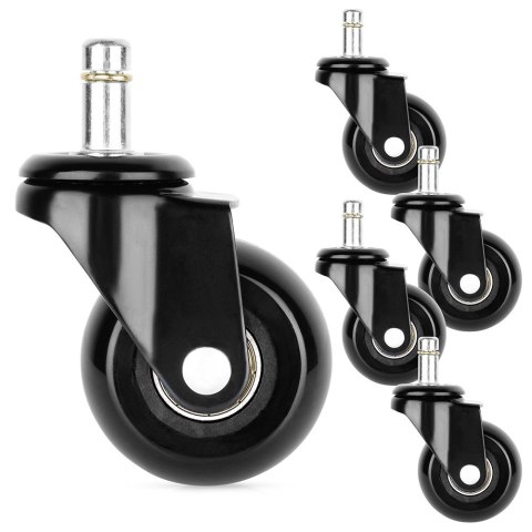 Kółka do fotela IKEA kauczukowe 5cm / 10 mm 5 sztuk VILDE 569995