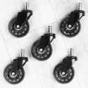 Kółka do fotela IKEA kauczukowe 6.3cm / 10 mm 5 sztuk VILDE 569997
