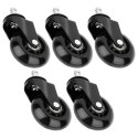 Kółka do fotela IKEA kauczukowe 6.3cm / 10 mm 5 sztuk VILDE 569997